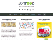 Tablet Screenshot of jonreed.co.uk